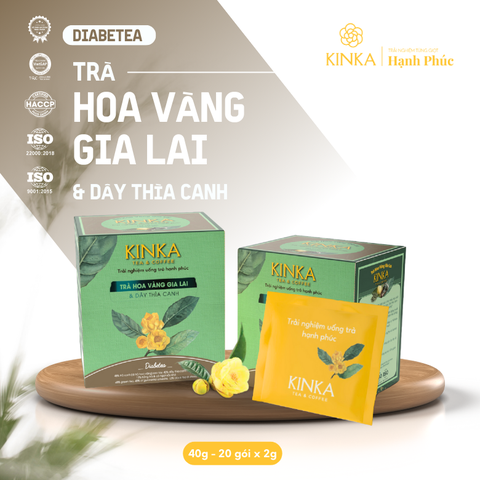 DIABETEA - Trà Hoa Vàng Gia Lai & Dây Thìa Canh
