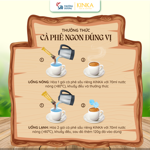 Cà phê hòa tan Sầu riêng | 180g (10 gói x 18g)