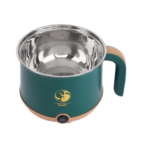 Nồi lẩu điện mini TenKi 2 tầng đa năng tặng xửng hấp inox bảo hành 12 tháng
