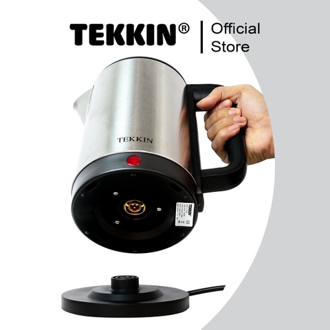 Ấm Siêu Tốc Tự Ngắt INOX TEKKIN TI-2848 Dung Tích Lớn 2.3L (Dung Tích Sử Dụng 1.8L) 1500W Bảo Hành 12 Tháng