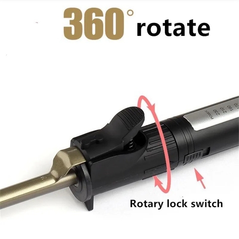 Máy uốn tóc làm xoăn xoay 360 bảo hành 12 tháng