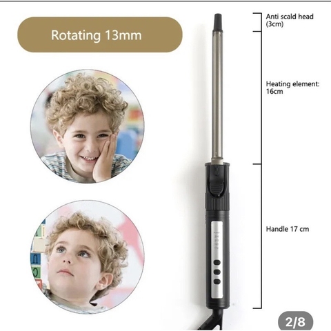 Máy uốn tóc làm xoăn xoay 360 bảo hành 12 tháng