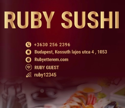 Menu Nhà Hàng Ruby Sushi