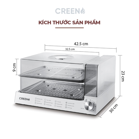 Nồi hấp điện Creen CR-135CF