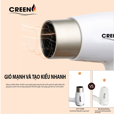 Máy sấy tóc gắn tường CREEN CR-ST1200