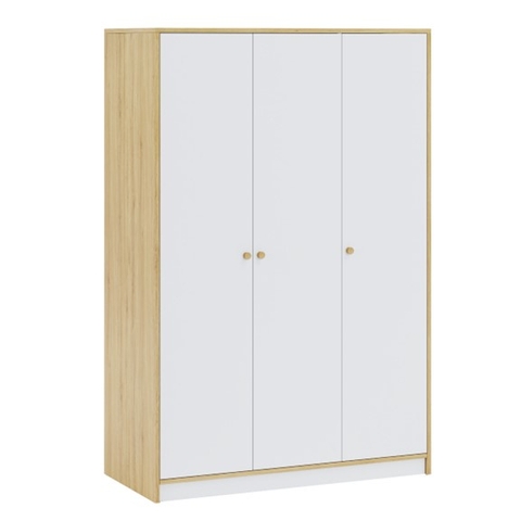 MORA, Tủ quần áo 3 gian đa năng WAR_060, 117x55x176cm