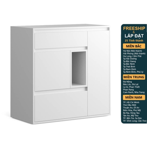 NEVA, Tủ lưu trữ phòng khách STO_098, 90x45x90cm