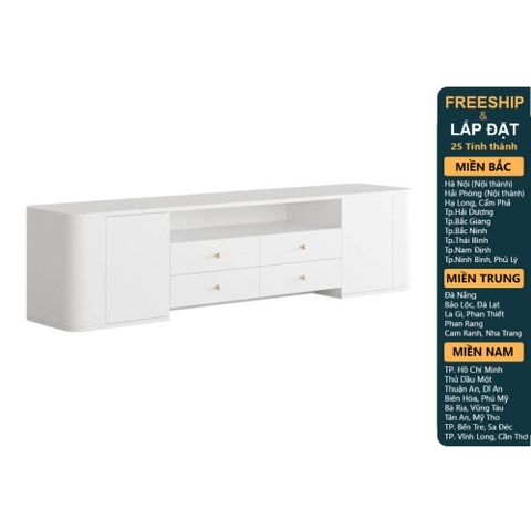 SELINA, Kệ TV 4 ngăn kéo TVD_021, 180x40x45cm