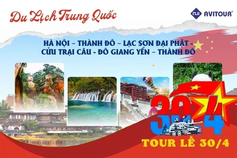 Khám phá thiên đường ẩn mình tại Trung Quốc 30/4 & 1/5 2024| Hà Nội - Thành Đô - Lạc Sơn Đại Phật - Cửu Trại Câu - Đô Giang Yển - Thành Đô