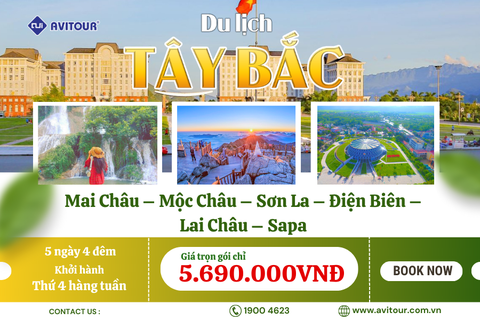 Du lịch Tây Bắc 2023| Hà Nội – Mai Châu – Mộc Châu – Sơn La – Điện Biên – Lai Châu – Sapa – Hà Nội