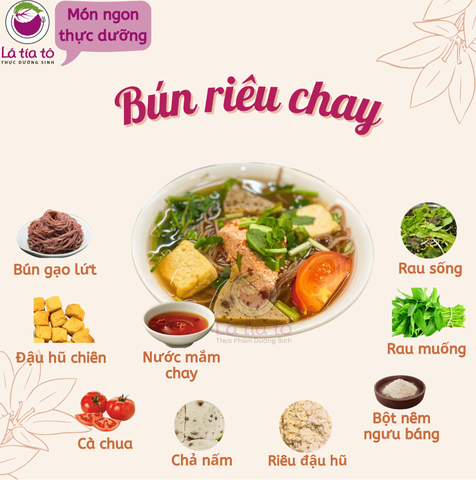 Bún riêu gạo lứt