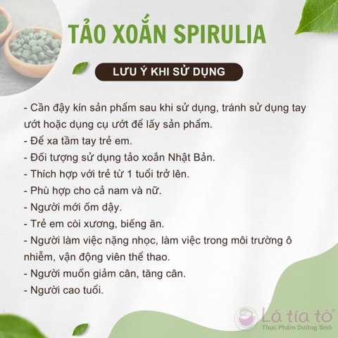 Tảo Xoắn Spirulina Nhật Bản