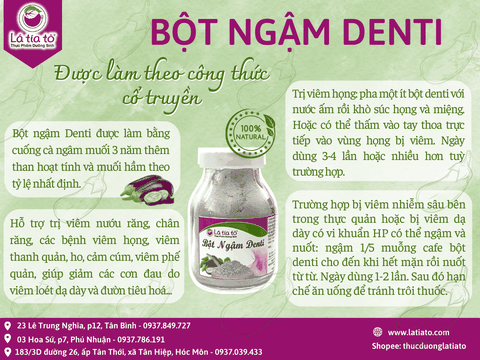 Bột denti ngậm