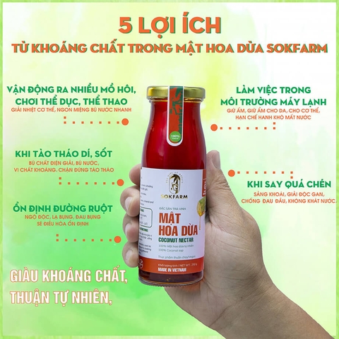 Mật hoa dừa Sokfarm 250gr