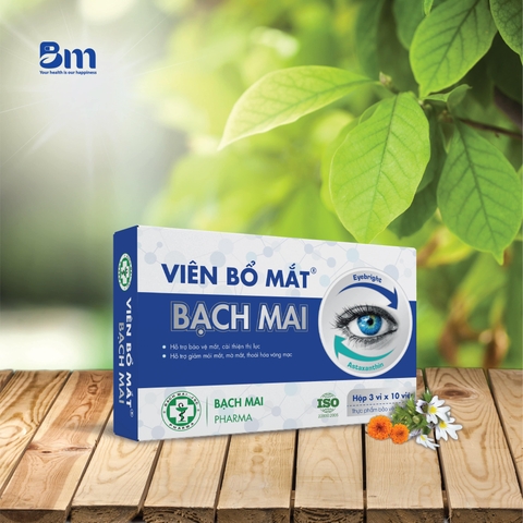 Viên bổ mắt Bạch Mai cải thiện thị lực