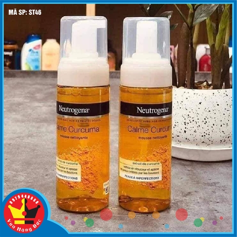 Sữa rửa mặt tinh chất nghệ Neutrogena Calme Curcuma 150ml [Xách tay Đức giá gốc]