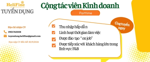 Tuyển CỘNG TÁC VIÊN Kinh doanh phát triển Nhà hàng TOÀN QUỐC - Không yc kinh nghiệm