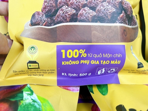 Mận Tam Hoa Mộc Châu sấy dẻo NGUYÊN HẠT siêu ngon - 500gr