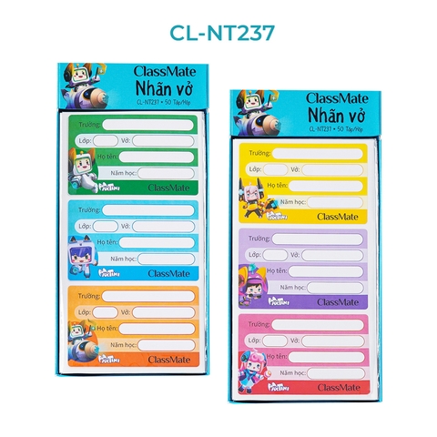 Nhãn vở Maxtini CL-NT237