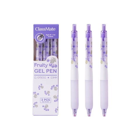 Bút gel bấm Fruity mùi thơm tím nho CL-GP510SG 0.5mm