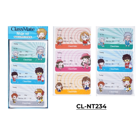 Nhãn vở boy & girl CL-NT234