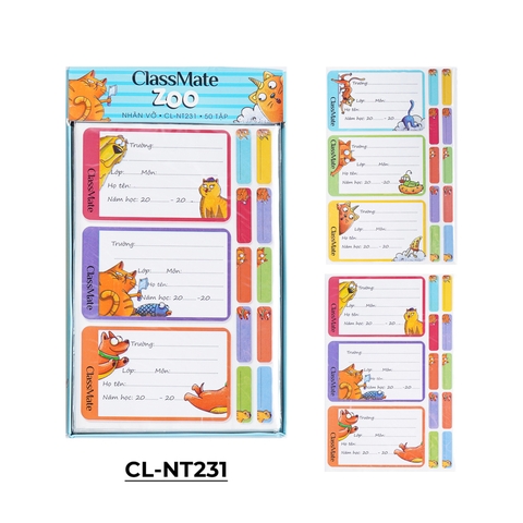 Nhãn vở Zoo CL-NT231