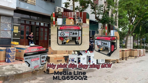 Máy phát điện chạy xăng 6KW Media Line MLG6500/2