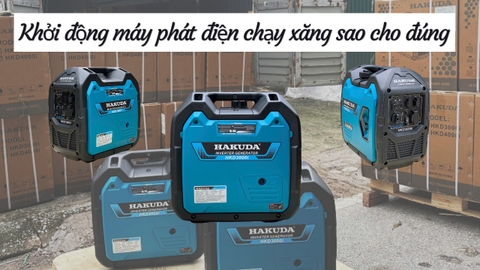 Khởi động máy phát điện chạy xăng sao cho đúng