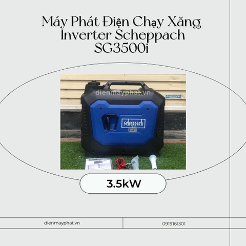 Máy phát điện chạy xăng Inverter Scheppach SG3500i