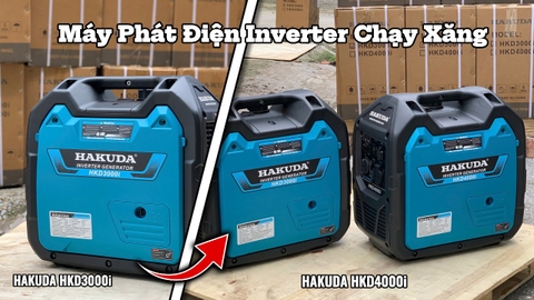 Máy phát điện chạy xăng Inverter HAKUDA HKD3000i - Công nghệ hiện đại Nhật Bản