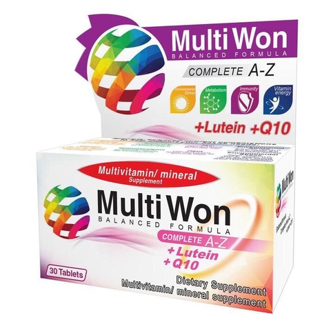 MultiWon Complete A-Z+ Lutein + Q10  - Tăng cường sức khỏe