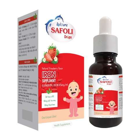 Siro bổ sung sắt - Avisure Safoli Drops 20ml