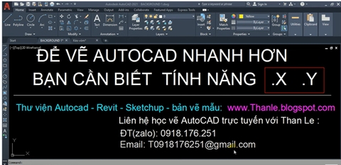 Tính năng .X .Y Point filter trong Autocad để vẽ CAD nhanh.