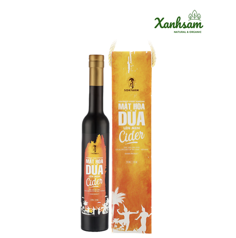 CIDER Mật Hoa Dừa lên men tự nhiên 375ml - SokFarm - Trà Vinh