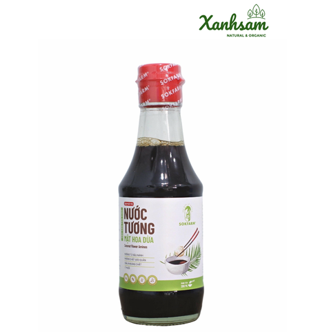 Nước tương Mật Hoa Dừa 200ml - Sokfarm - Trà Vinh