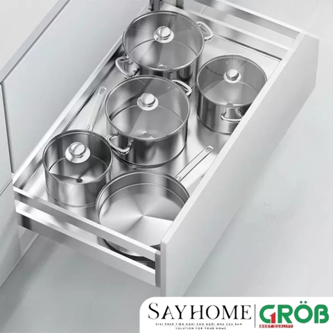 Kệ xoong nồi GROB GH- 60A/70A/75A/80A/90 đa năng inox hộp - Hàng chính hãng GROB