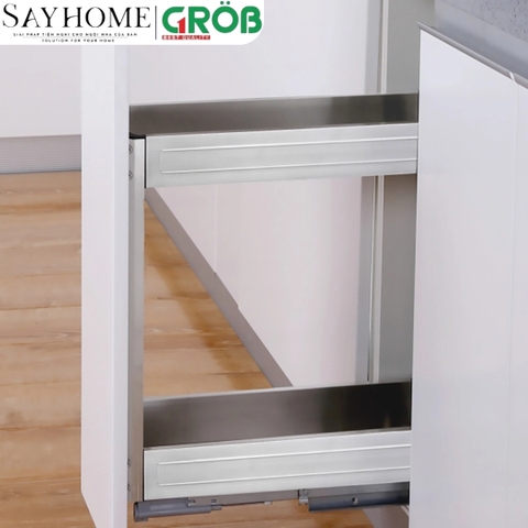 Kệ gia vị GROB GH- 20B/25B/30B/35B/40B đa năng inox hộp - Hàng chính hãng GROB