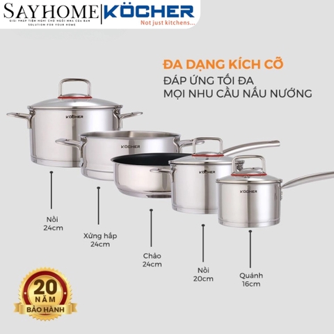 Bộ nồi 5 món KOCHER BERLIN tại thành phố Hồ Chí Minh