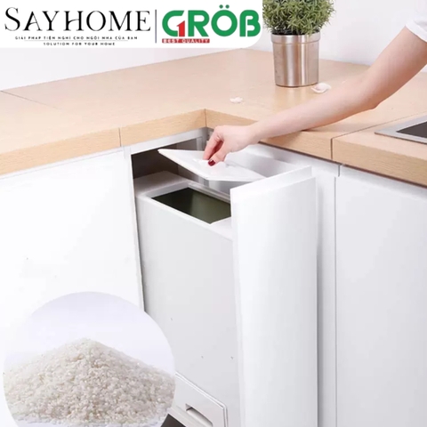 Thùng gạo GROB RB-15/22 gắn cánh - Hàng chính hãng GROB