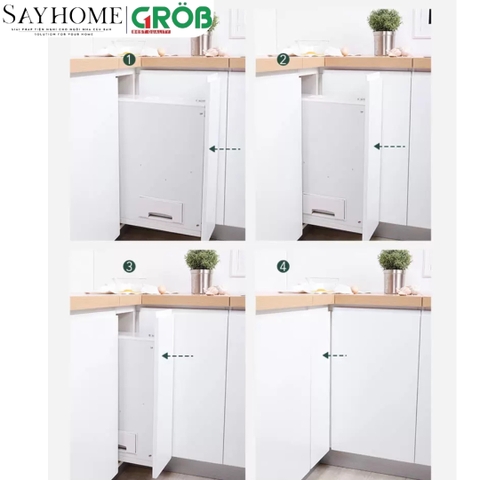 Thùng gạo GROB RB-15/22 gắn cánh - Hàng chính hãng GROB