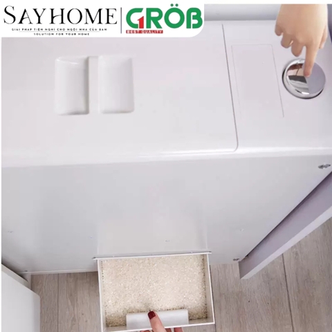Thùng gạo GROB RB-15/22 gắn cánh - Hàng chính hãng GROB