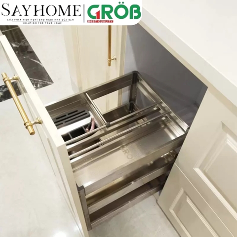 Kệ dao thớt GROB GH-20/25/30/35/40 đa năng inox hộp - Hàng chính hãng GROB
