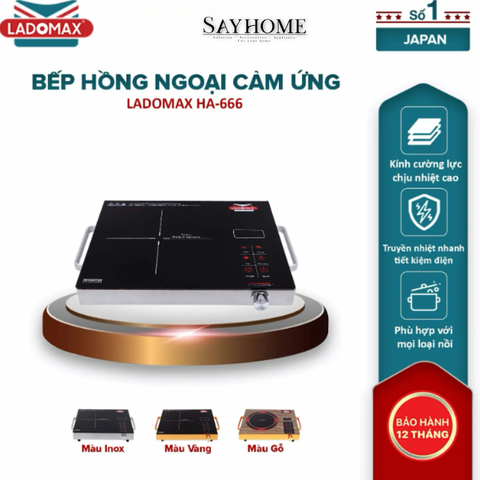 Bếp hồng ngoại đơn Ladomax HA-666 - Hàng chính hãng