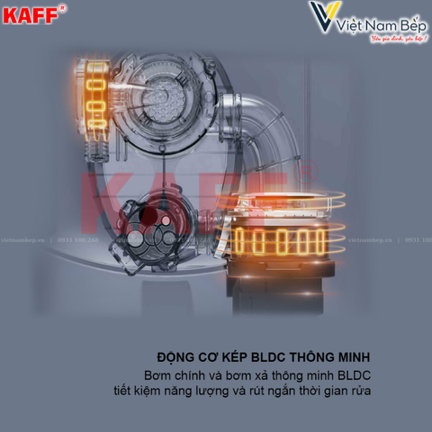 Máy rửa chén bát độc lập KAFF KF- BHMI775Y