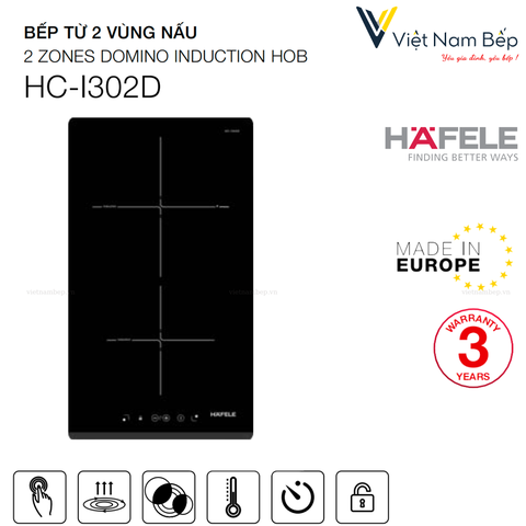 Bếp từ đôi Domino HC-I302D - Hàng chính hãng HAFELE