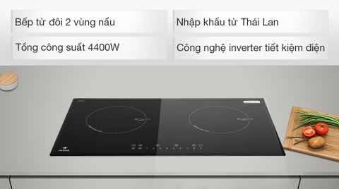 Bếp điện từ kết hợp đôi PRAMIE 2101 - Hàng chính hãng