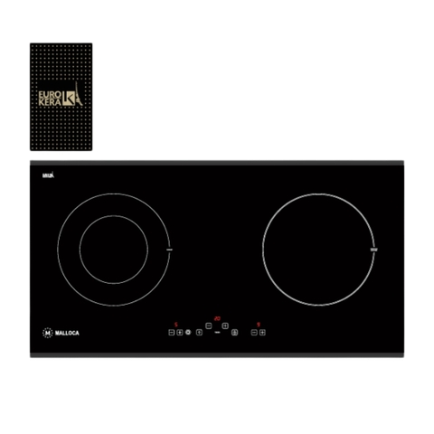 Bếp điện từ kết hợp đôi Malloca MH-02IR LB - Hàng chính hãng Malloca