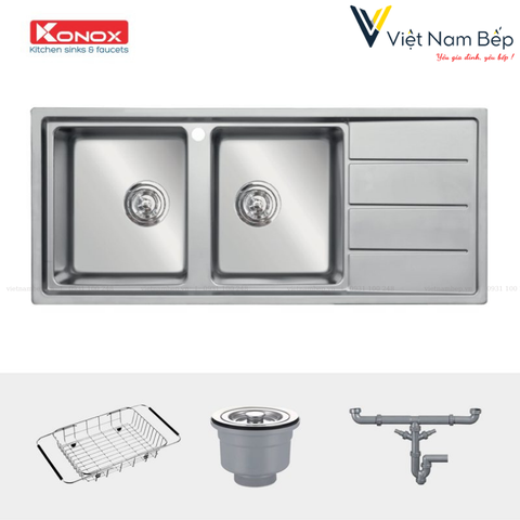 Chậu rửa bát Turkey Sink Beta 1160 - Bàn Phải - Chính hãng KONOX