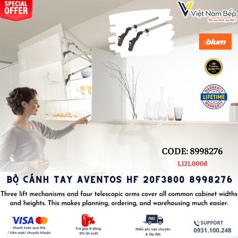 Bộ cánh tay Blum AVENTOS HF 20F3800 8998276