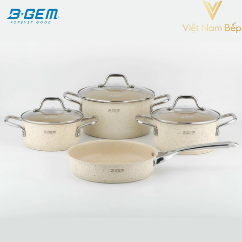 Bộ nồi Ceramic tráng men sứ B-GEM BG-868 EVIAN